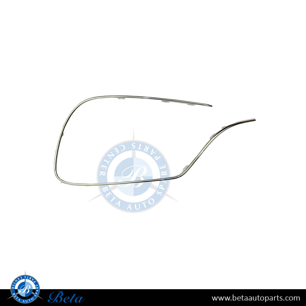 Right Side Front Bumper Chrome Moulding AMG S63 S65 for Mercedes S-Class W222 2018-up models, Part Number 2228850601 Right Side Front Bumper Chrome Moulding AMG S63 S65 for Mercedes S-Class W222 2018-up models, Part Number 2228850601